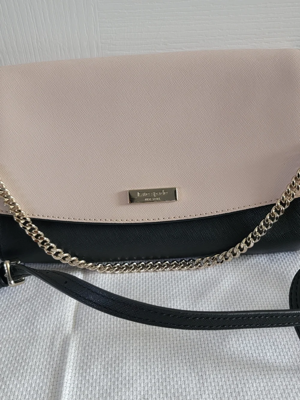 Kate Spade Two-Tone Pink and Black Crossbody Bag